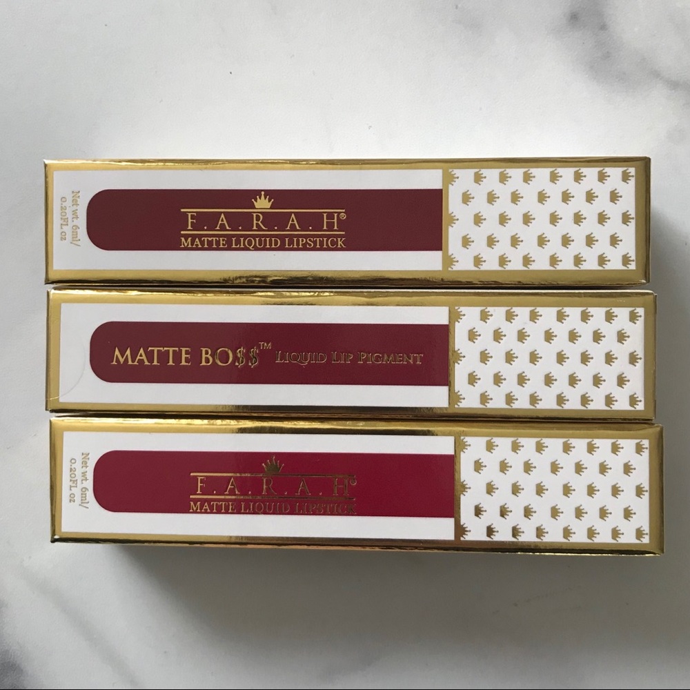 Farah Matte Liquid Lipsticks BNIB